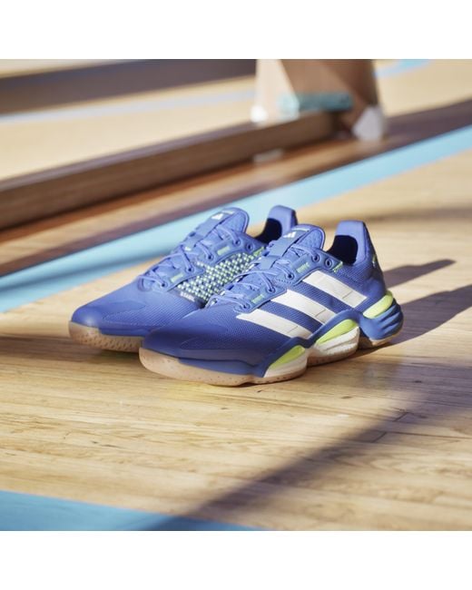 Adidas Blue Stabil 16 Indoor Shoes for men