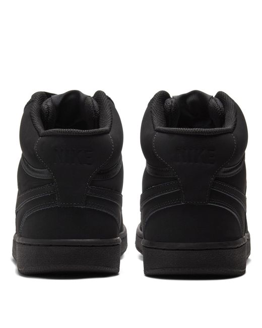 Nike Black Court Vision Mid Next Nature for men