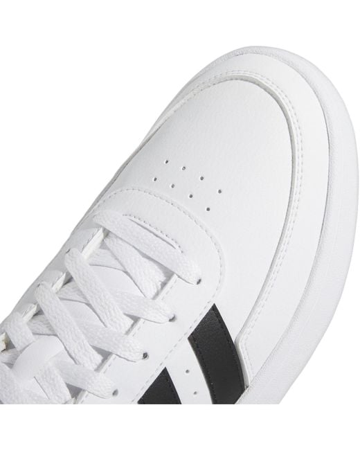 Adidas White Breaknet 2.0 Shoes for men