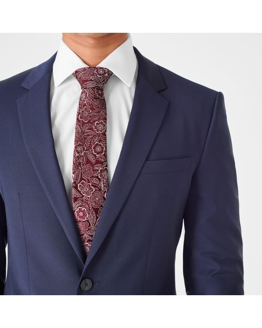 Haines and Bonner Purple Silk Tie for men