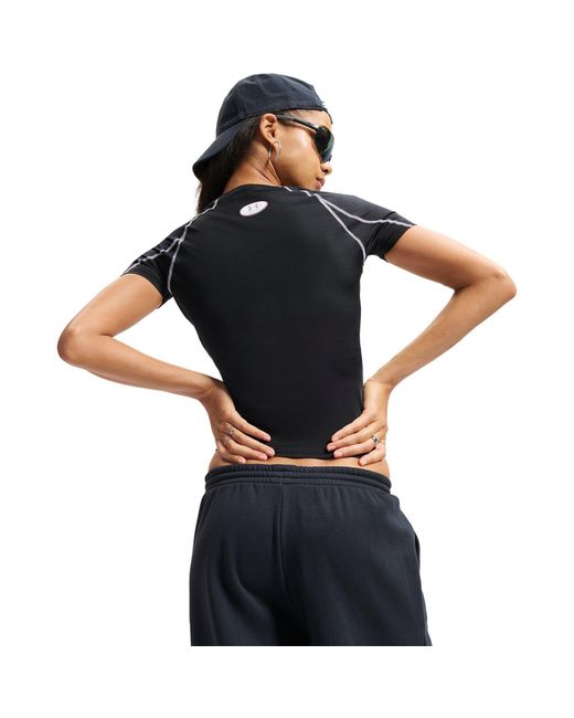 Under Armour Black Heatgear Elite Short Sleeve Ultimate Reflective