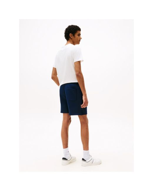 Tommy Hilfiger Blue Fleece Jogger Shorts for men