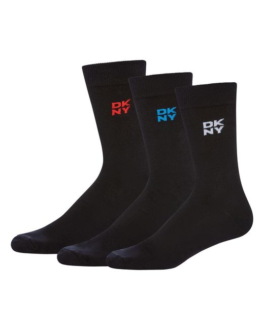 DKNY Black 3 Pack Gift Socks Fink for men