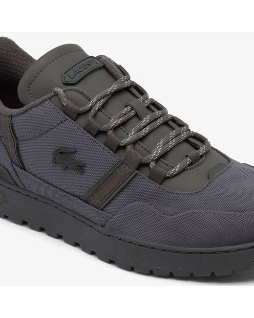 Lacoste Gray Basket Low-Top Trainers for men
