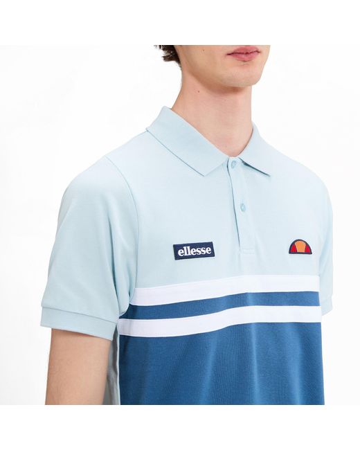 Ellesse Blue Short Sleeve Polo Shirt for men