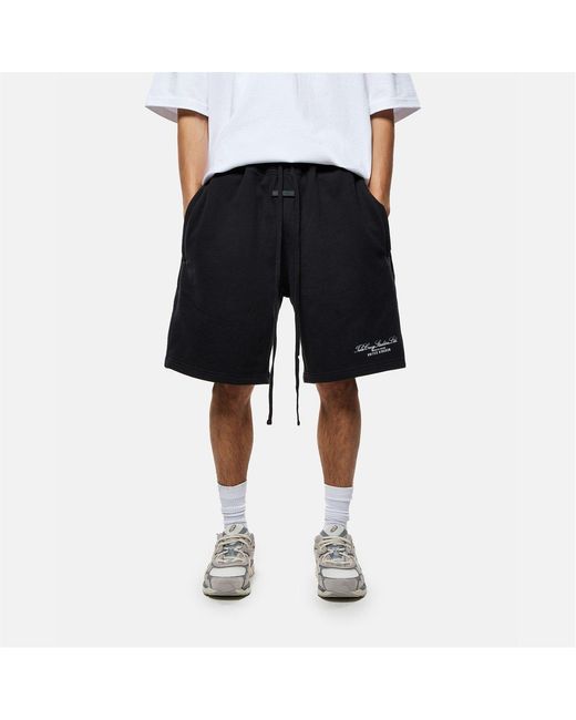 TELA CRUZ Black Studio Shorts for men