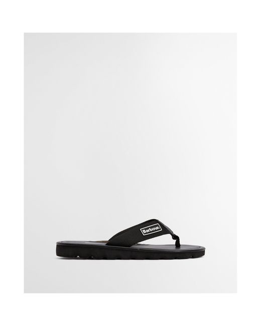 Barbour Black Harker Sandals for men