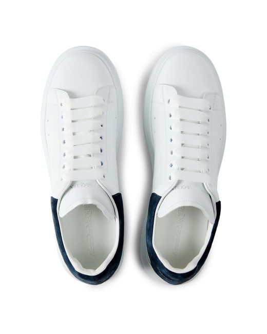 McQueen White Oversized Leather Trainers for men
