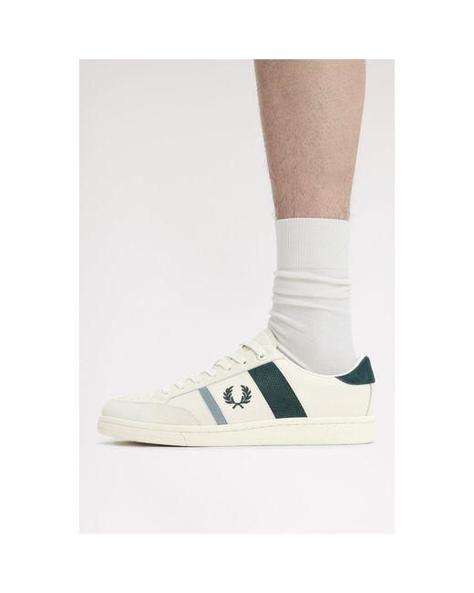 Fred Perry White Low-Top Trainers for men