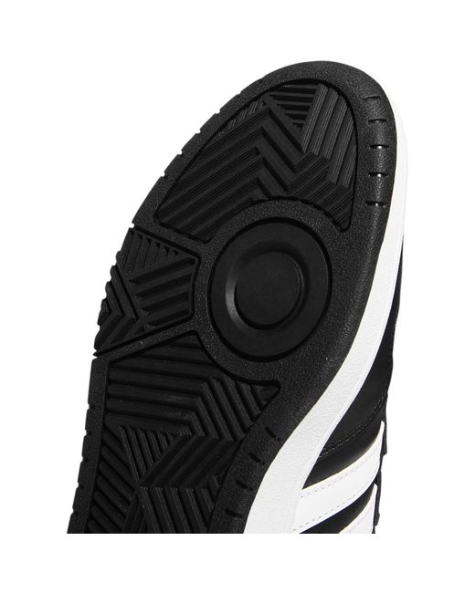Adidas Black Hoops 3.0 Mid Classic Vintage Shoes for men