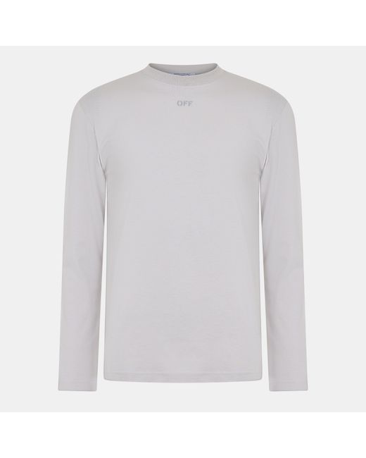 Off-White c/o Virgil Abloh White Brick Skate T Long Sleeve T-Shirt for men