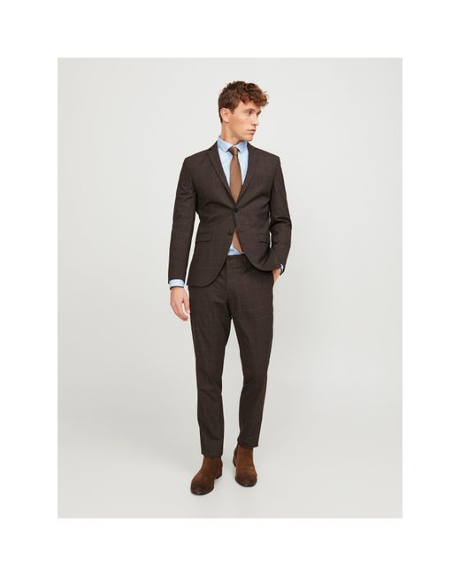 Jack & Jones Multicolor Checkered Smart Trouser for men
