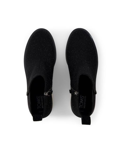 TOMS Black Maude Twill Boots