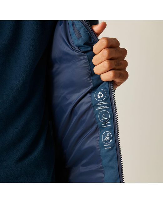 Regatta Blue Aldthorn Water-Resistant Quilted Jacket for men