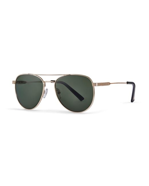 Umbro Green Metal Pilot Aviator Sunglasses