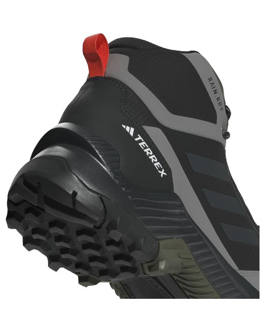 Adidas Black Terrex Eastrail Mid Waterproof Hiking Shoes for men
