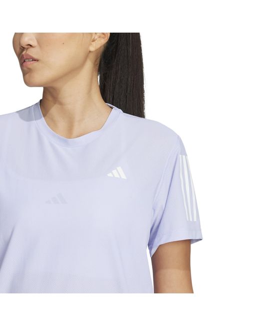 Adidas Blue Own The Run T-Shirt