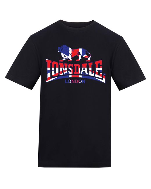 Lonsdale Blue Printed Logo Tee