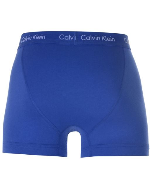Calvin Klein Blue 3-Pack Cotton Stretch Boxer Shorts for men