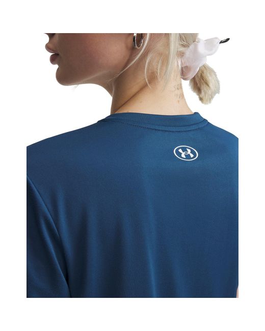 Under Armour Blue Tech V-Neck Short Sleeve