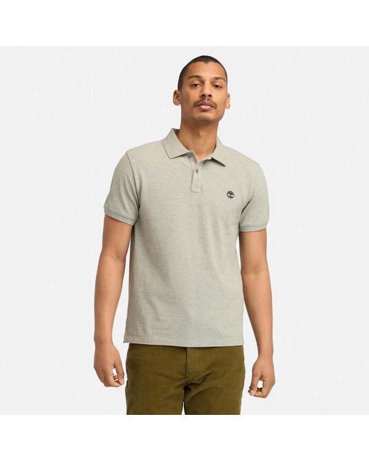 Timberland Green Oyster River Logo Short Sleeve Polo Shirt for men
