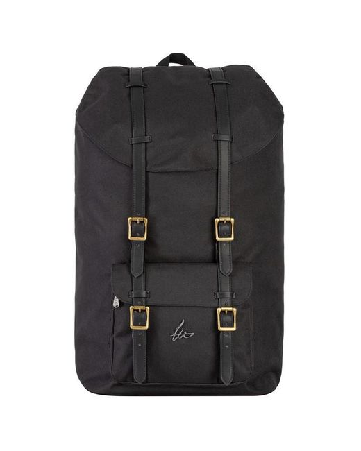 Loyalti Black D-strap Backpack for men