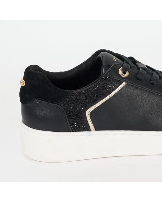 Dune Black Elli Low-Top Trainers
