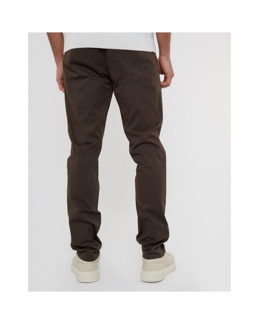 Threadbare Brown Slim Fit Trousers for men