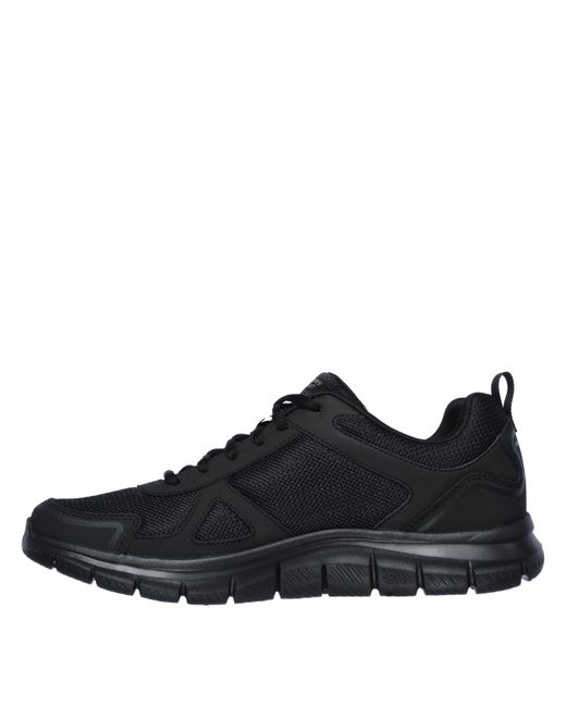 Skechers Black Lace Up Jogger W Memory Foam Low-Top Trainers for men