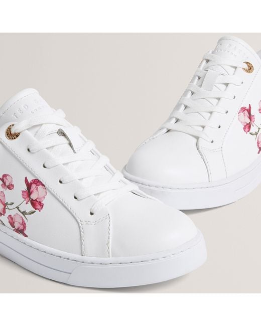 Ted Baker Pink Ted Print Trainer