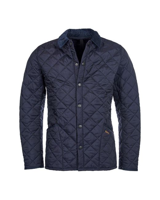 Barbour Blue Heritage Liddesdale Diamond Quilted Long Sleeve Quilted Jacket for men
