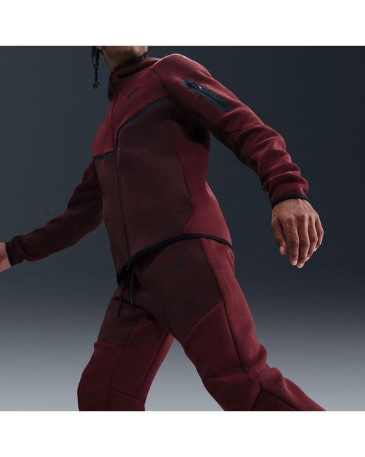 Nike Red Tech Fleece Joggers for men