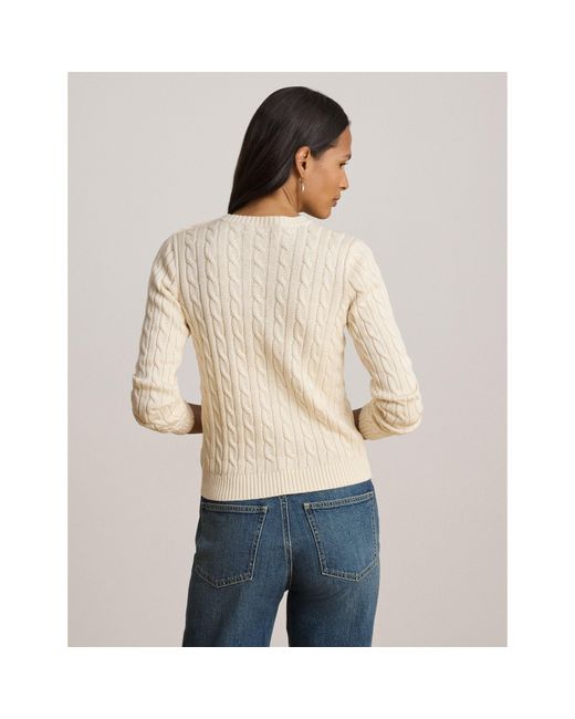 Ralph Lauren Natural Cable-Knit Jumper