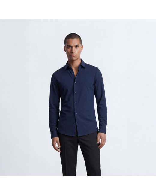Twisted Tailor Blue Noah Jersey Shirt for men