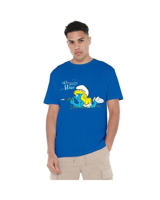 Other Blue Smurfs Smurfette The Sky Is Always T Shirt R for men