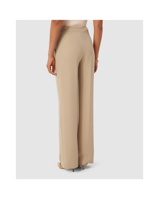 Forever New Natural Mila D-Ring Wide Leg Pants