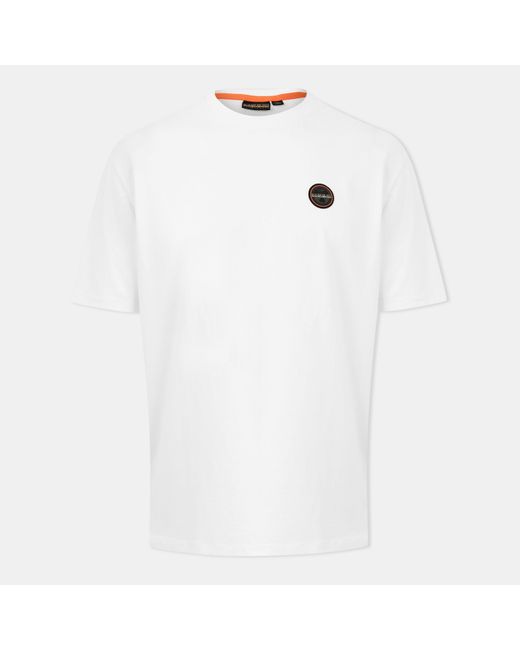 Napapijri White Badge Short Sleeve T-Shirt for men