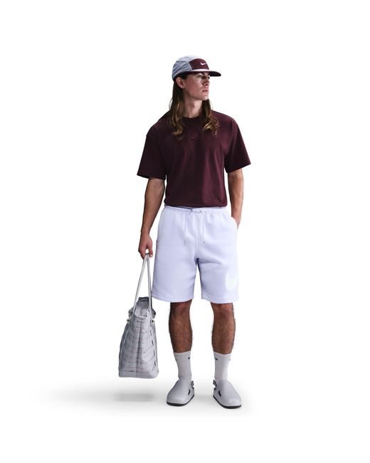 Nike Blue Sportswear Club Graphic Shorts for men