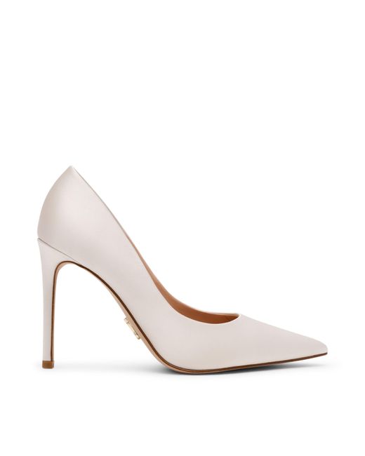 Steve Madden White Thrive 100H Stiletto Court Shoes
