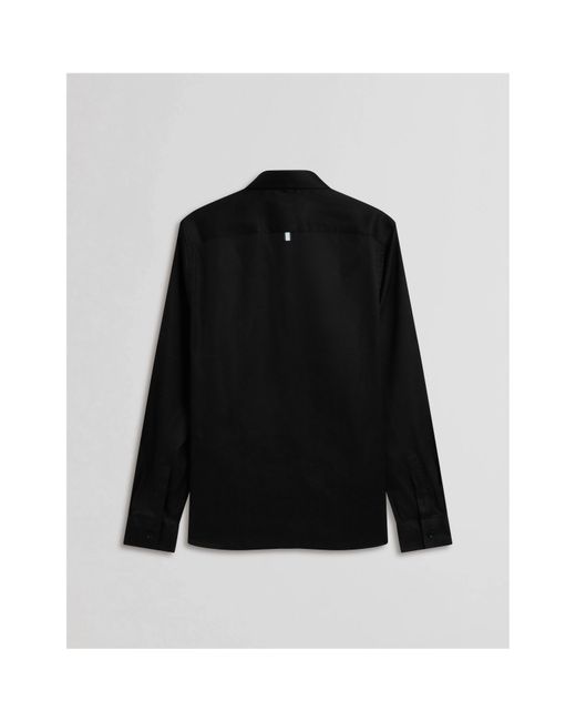 Ted Baker Black Allardo Premium Long-Sleeve Oxford Shirt for men