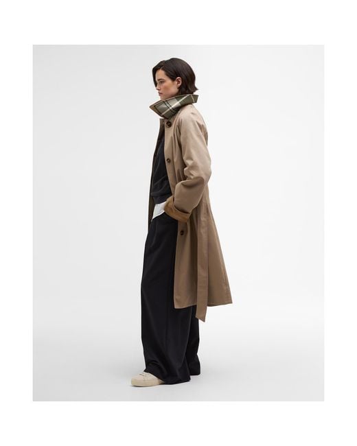 Barbour Natural Reagan Showerproof Trench Coat