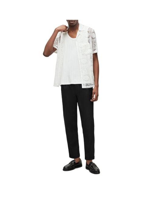 AllSaints Black All Tallis Trouser Sn09 for men