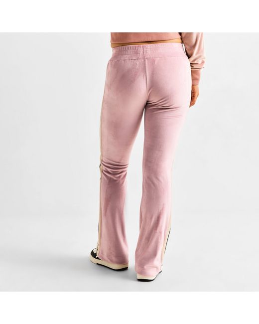 Palm Angels Pink Closed Hem Jersey Jogging Bottoms