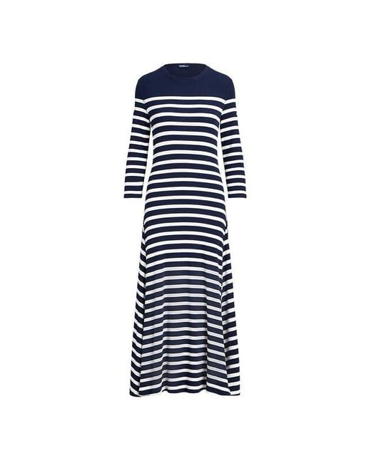 Polo Ralph Lauren Blue Stripe Rowie Dress
