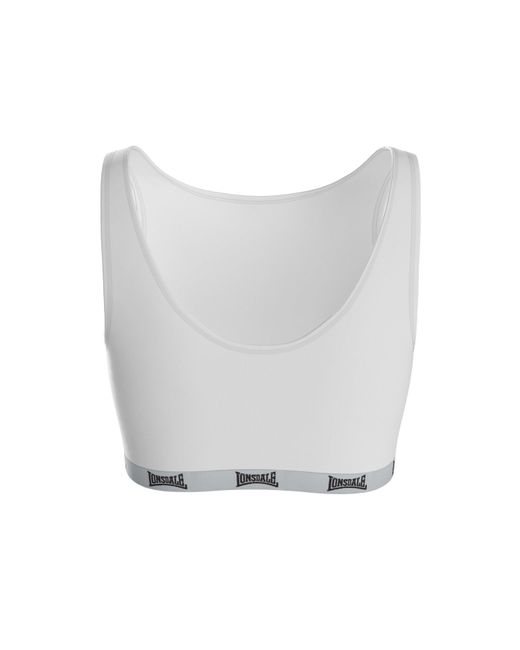 Lonsdale White Crop Top