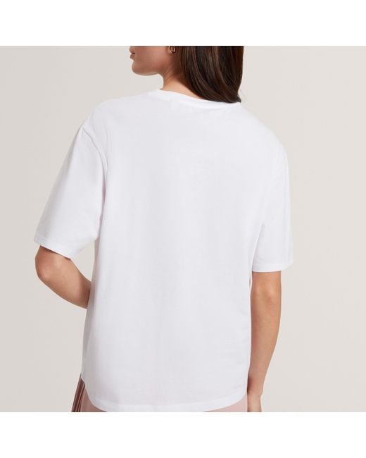 Ted Baker White Graphic Print Tee