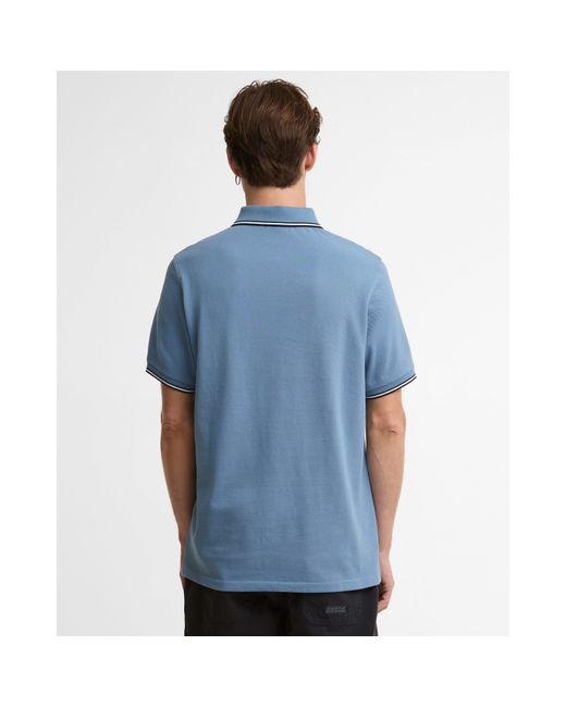Barbour Blue Evan Polo Shirt for men