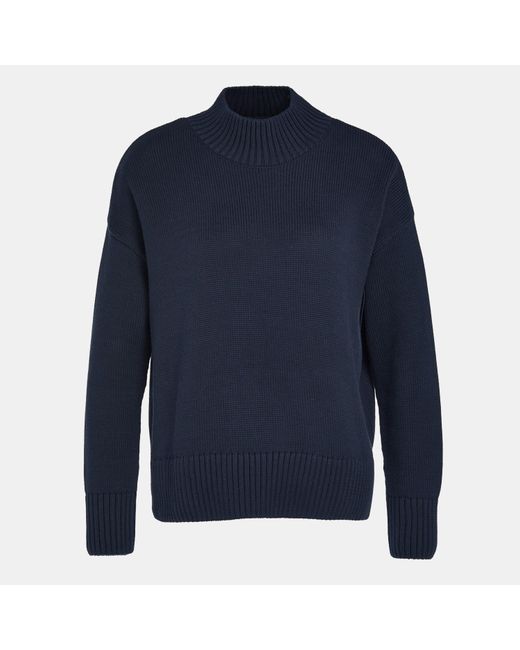 Barbour Blue Sandy High-neck Jumper