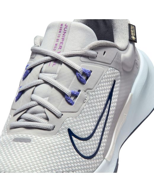 Nike Gray Juniper Trail 2 Gtx Trail Running Shoes for men