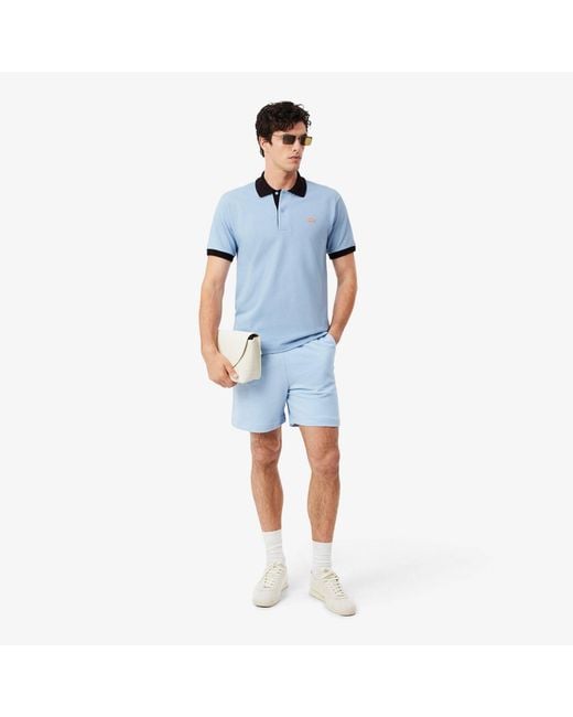 Lacoste Blue Short Sleeve Polo Shirt for men